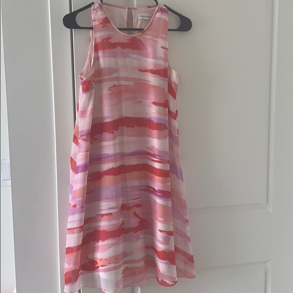 Calvin Klein Stripped Swing Dress